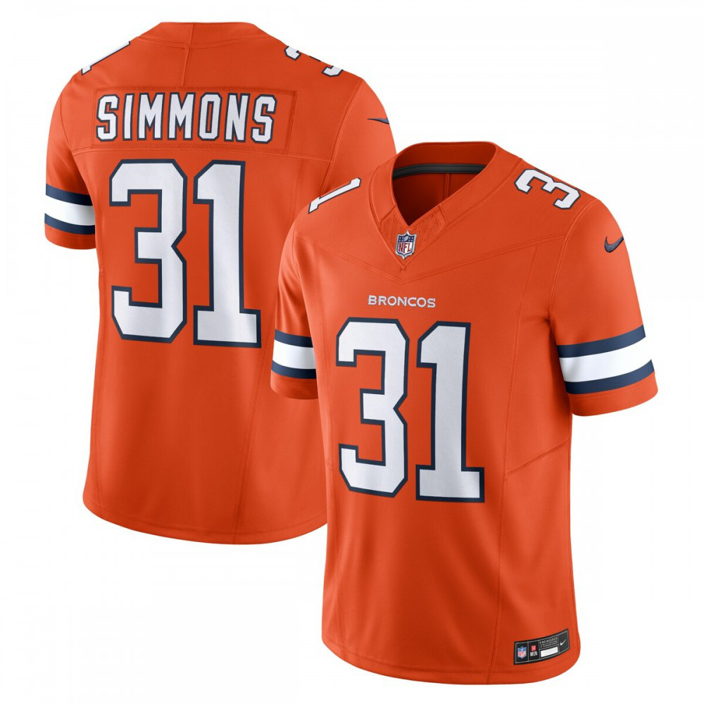 Justin Simmons Denver Broncos Nike Vapor F.U.S.E. Limited Jersey - Orange-GridironStore